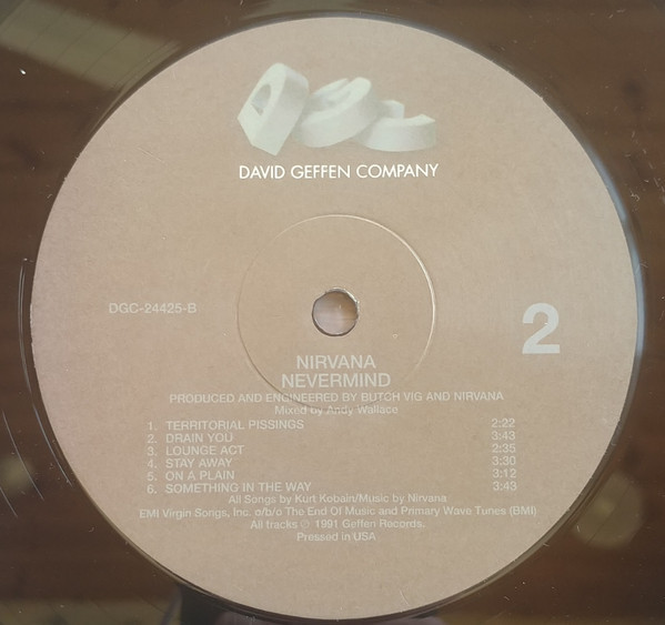 NIRVANA NEVERMIND レコード NEVERMIND - NIRVANA (#720642442517) - Omega Music