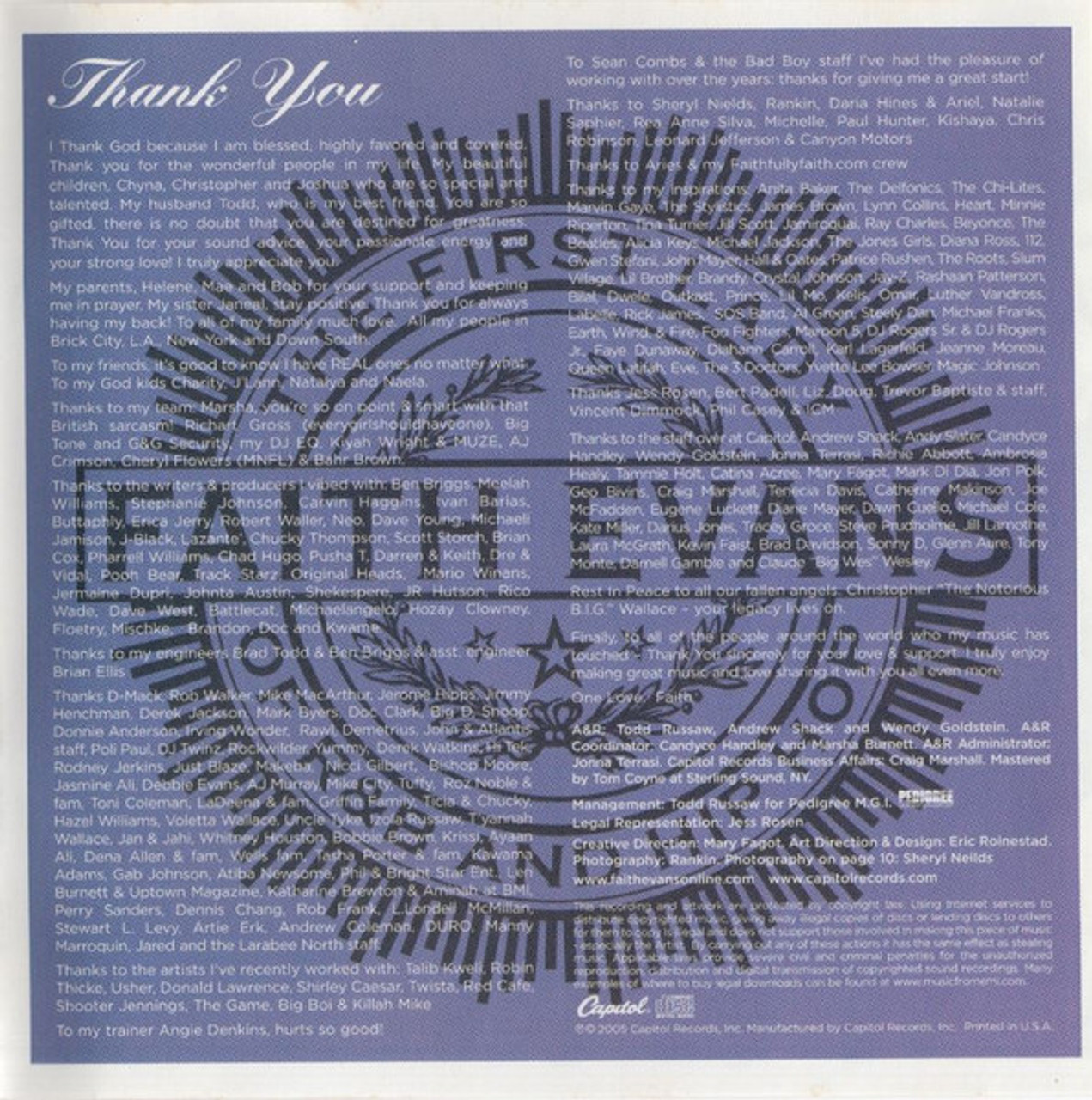 ⭐︎USオリジナル盤⭐︎ Faith Evans / Faith （送料無料） ⭐︎USオリジナル盤⭐︎ Faith Evans / Faith （送料無料