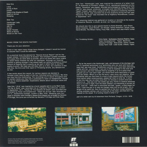 D.O.A.: THE THIRD AND FINAL REPORT OF THROBBING GR - THROBBING