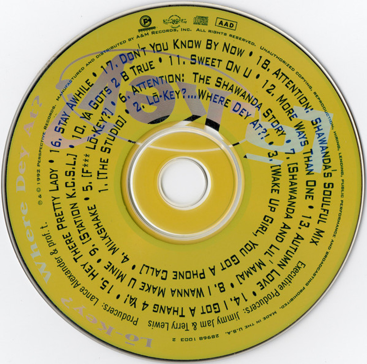 USED* WHERE DEY AT - LO KEY (#728968100326) - Omega Music