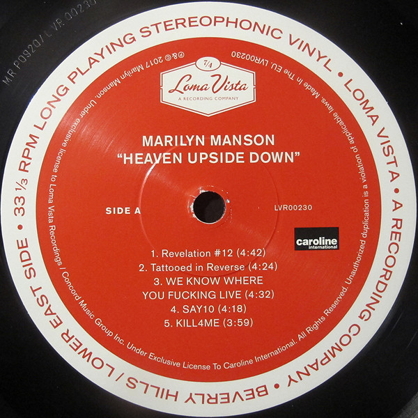 HEAVEN UPSIDE DOWN - MANSON, MARILYN (#888072037298) - Omega