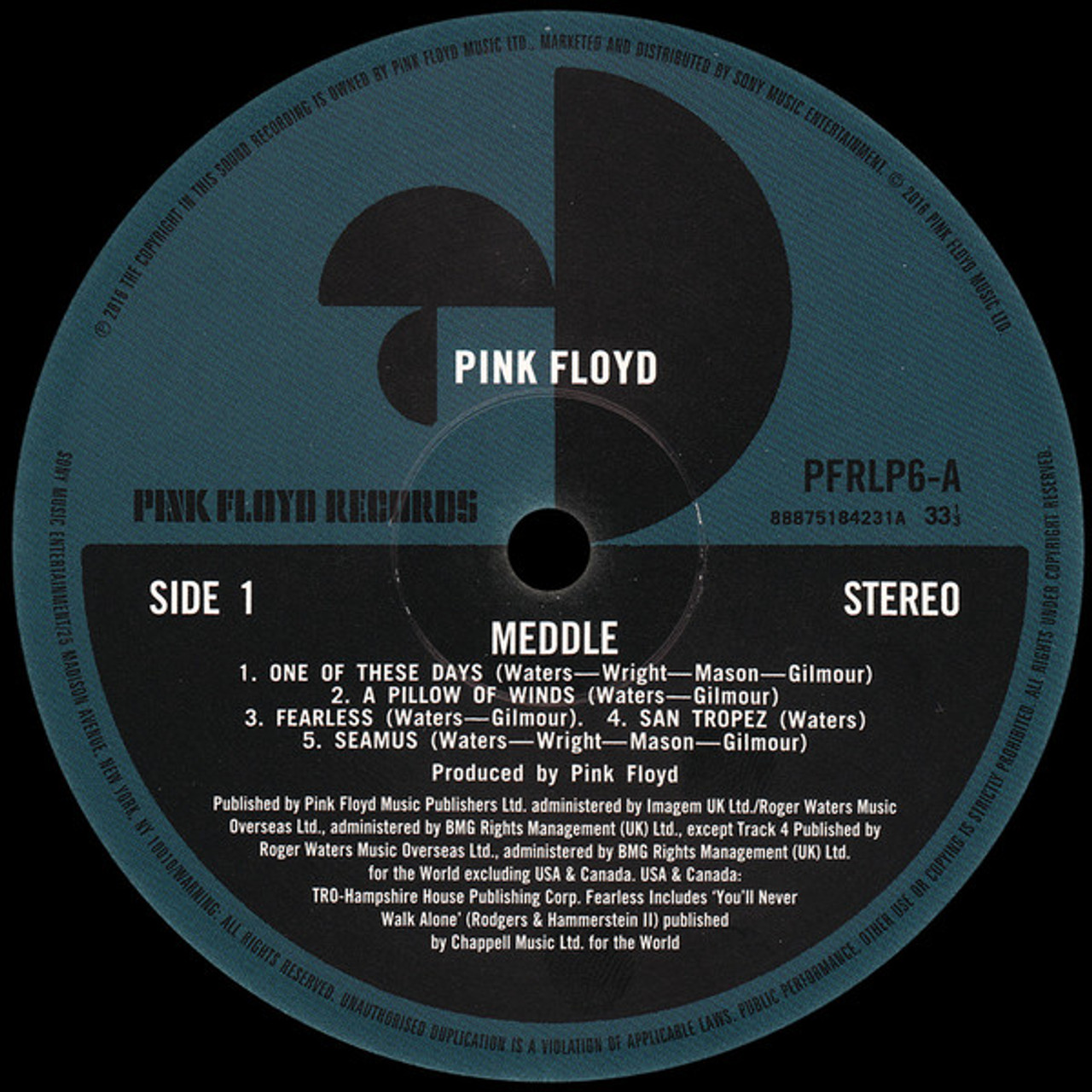 欧LP Pink Floyd Meddle PFRLP6 Pink Floyd Records /00400 PINK FLOYD - Meddle - Amazon.com Music