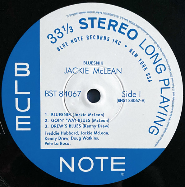 Bluesnik - McLean, Jackie (#602448595492) - Omega Music