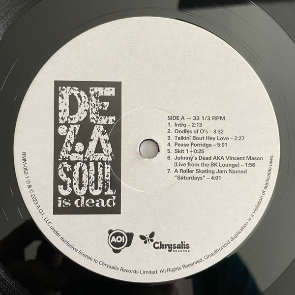 De La Soul is Dead - De La Soul (#810098502948) - Omega Music