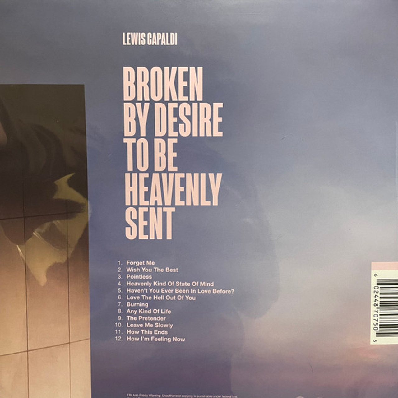 LEWIS CAPALDI : Broken By Desire to Be Heavenly Sent VINYL 12