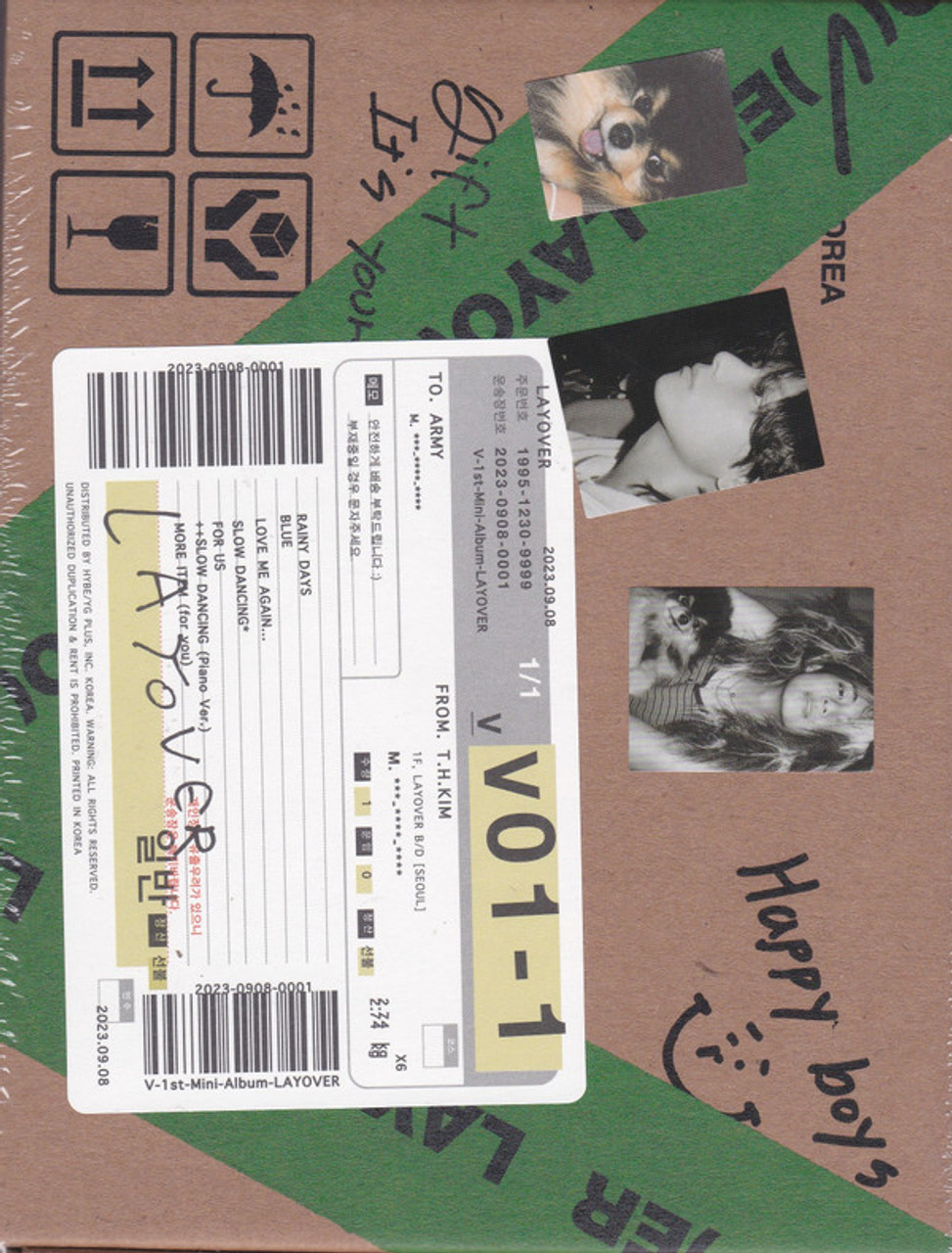 j )⁷ on X: V - LAYOVER Album PCs #LAYOVER_V 💚 Version 1 (Green