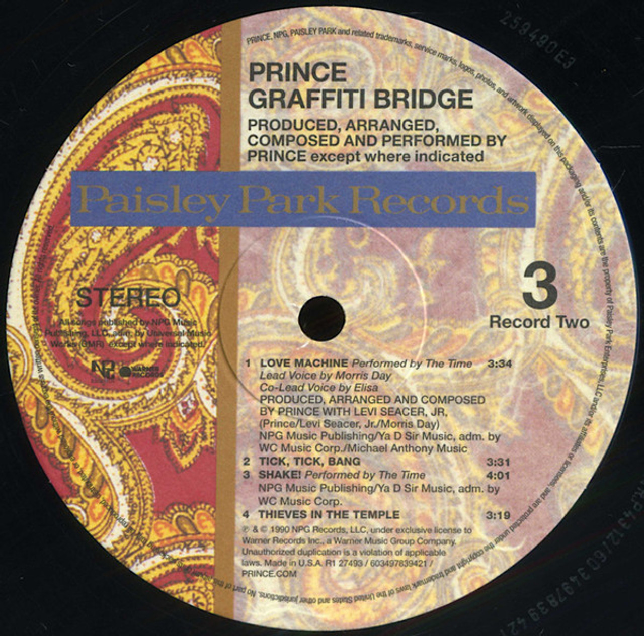 Music From Graffiti Bridge - Prince (#603497839421) - Omega
