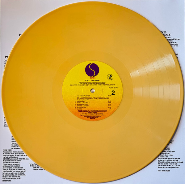 世界に一枚？サイン入りUSオリジナルエンボスジャケット！ICE-T/POWER Ice-T - Power 35th Anniversary (Colored Vinyl LP)