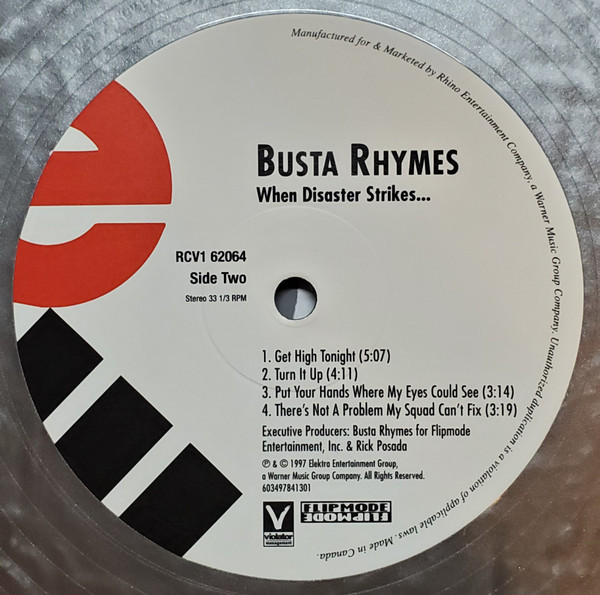 When Disaster Strikes - Busta Rhymes (#603497841301) - Omega Music
