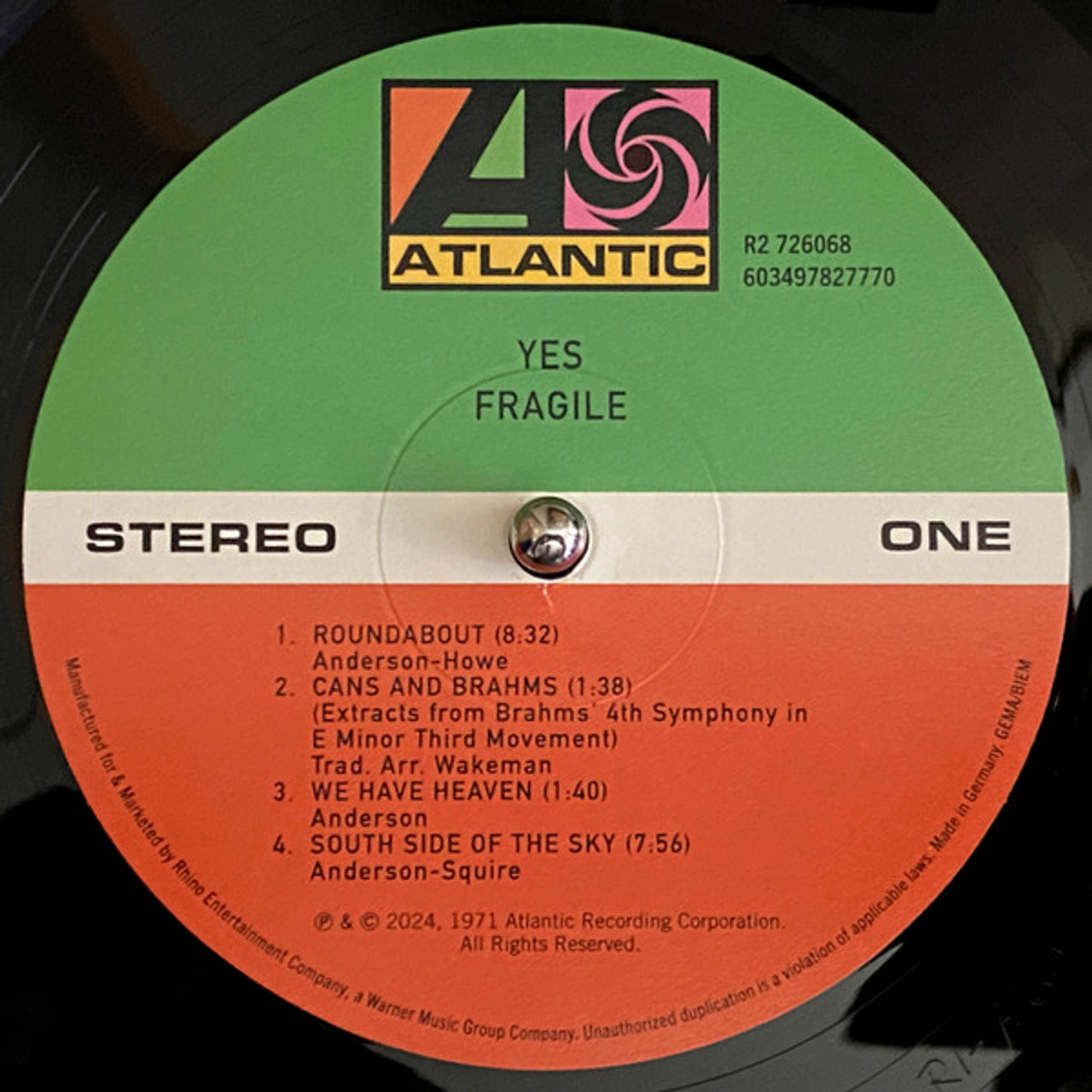 欧2discs LP Yes Yes MOVLP1322 Music On Vinyl, Atlantic /00660 欧2discs LP Yes Yes MOVLP1322 Music On Vinyl, Atlantic