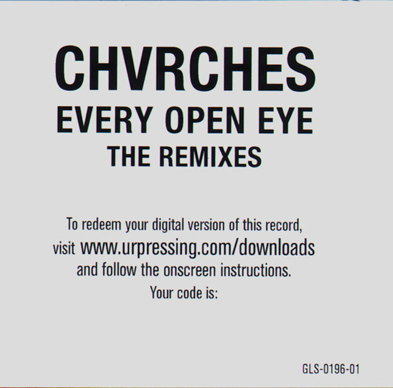 洋楽 CHVRCHES Every Open Eye The Remixes LP Chvrches – Every Open Eye – Vinyl (White, 180 Gram, LP