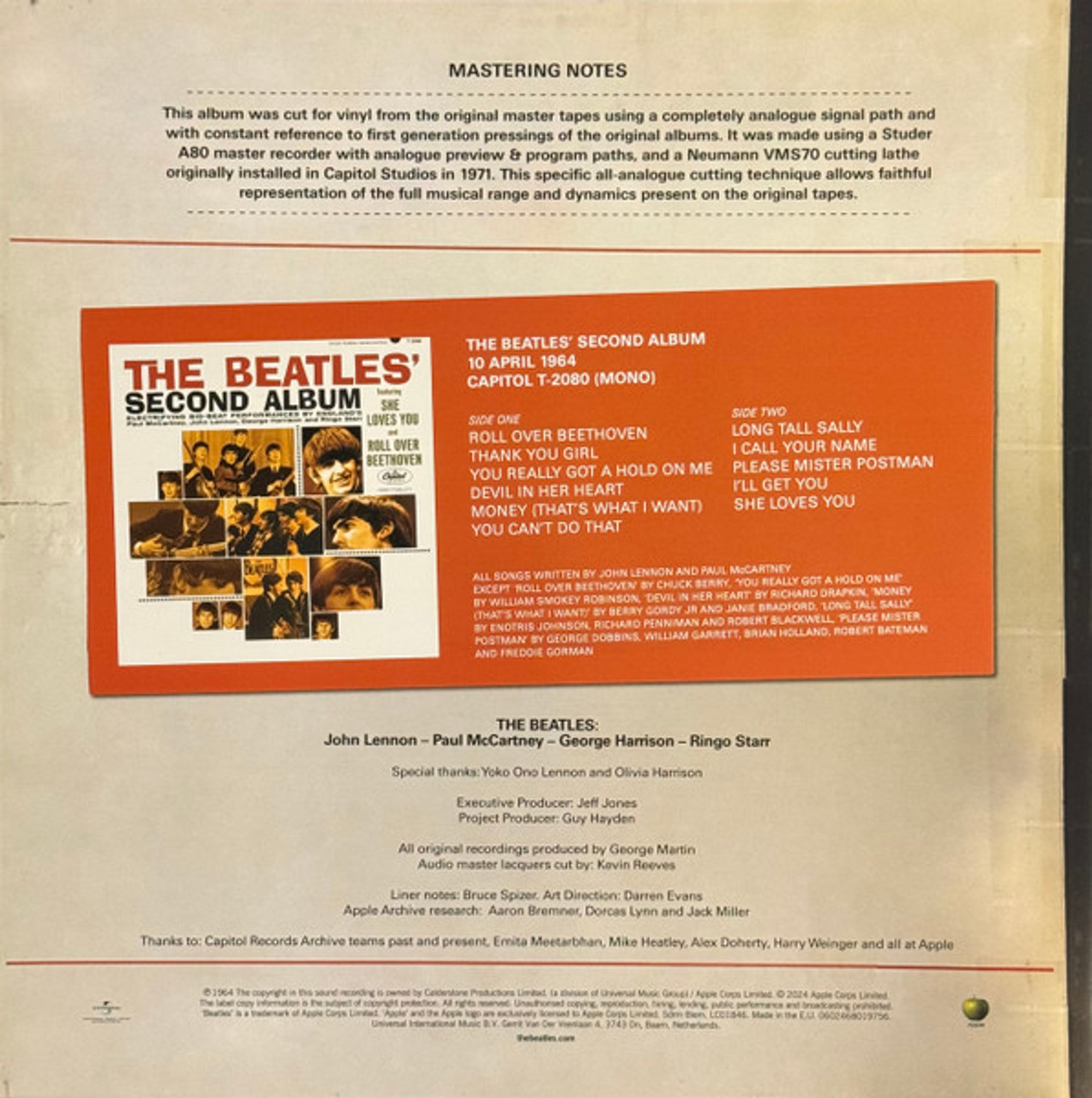 ワールドワイドLP Beatles The Beatles Second Album 0602468019756 Capitol Records, App /00260 Amazon.com: The Beatles' Second Album: CDs & Vinyl