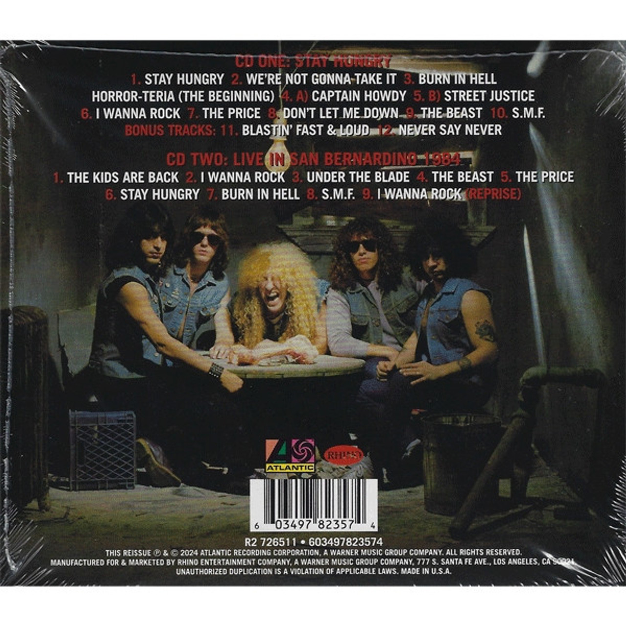 洋楽 twisted sister/Stay Hungry 25th edition Twisted Sister - Stay Hungry 25th Anniversary - 2 Disc CD