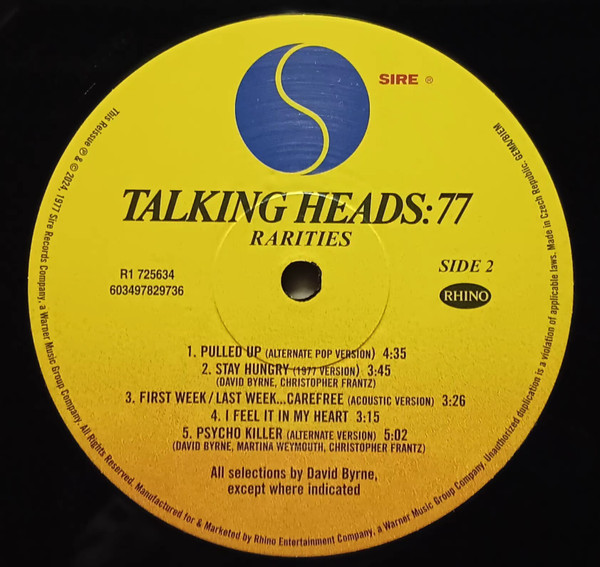 Talking Heads: 77 - Talking Heads (#603497829736) - Omega Music