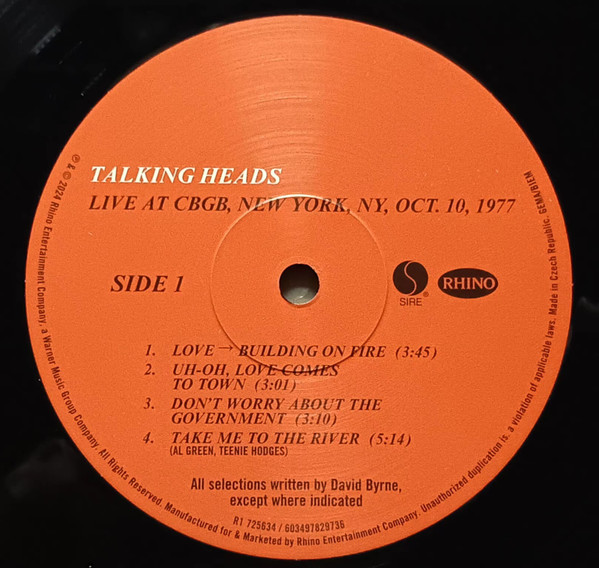 Talking Heads: 77 - Talking Heads (#603497829736) - Omega Music