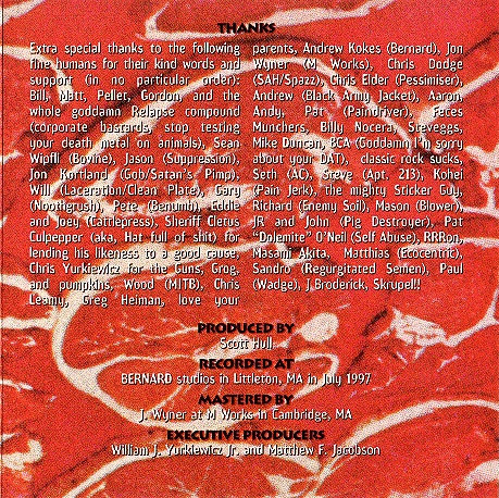 USED* Honky Reduction - Agoraphobic Nosebleed (#781676698127