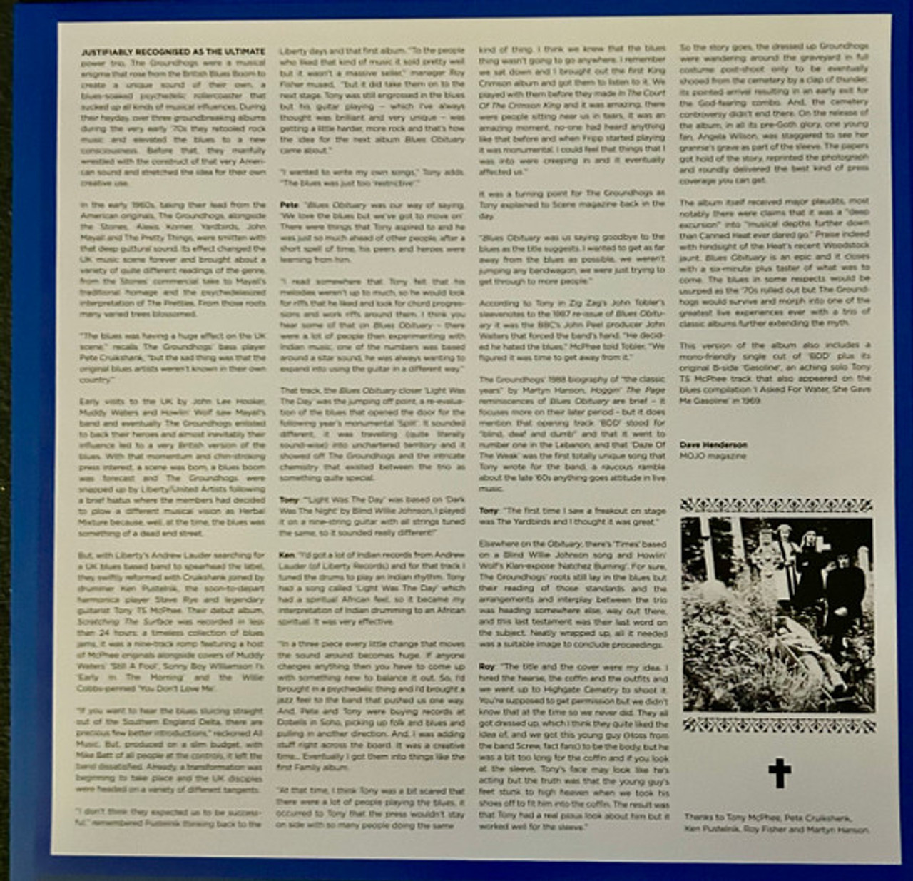 Blues Obituary - Groundhogs (#809236002181) - Omega Music