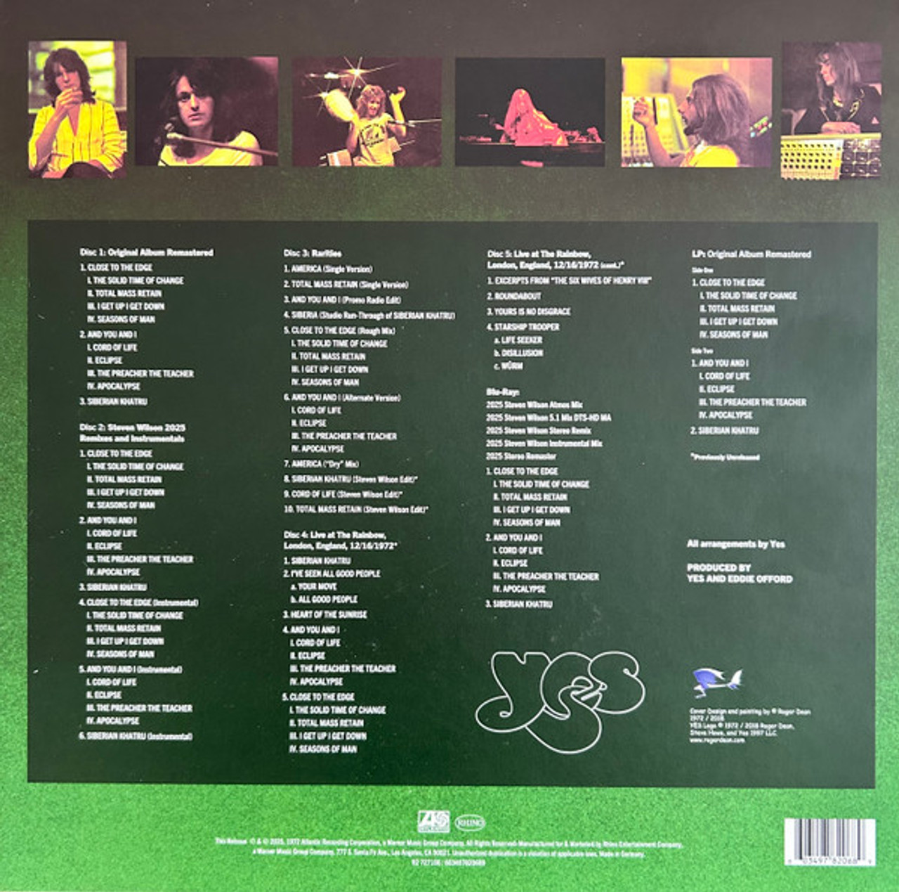 Close To The Edge - Yes (#603497820689) - Omega Music