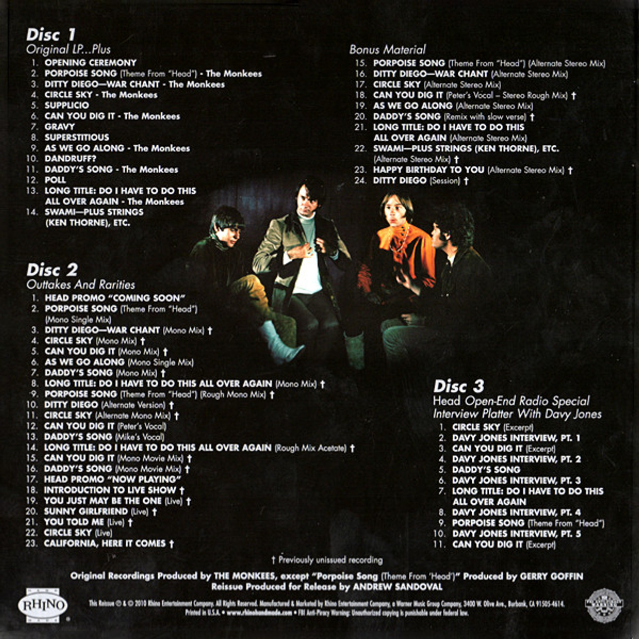 MONKEES/HEAD USオリジナル　銀箔ジャケ Amazon.co.jp: THE MONKEES head. TOP COPY. Super rare