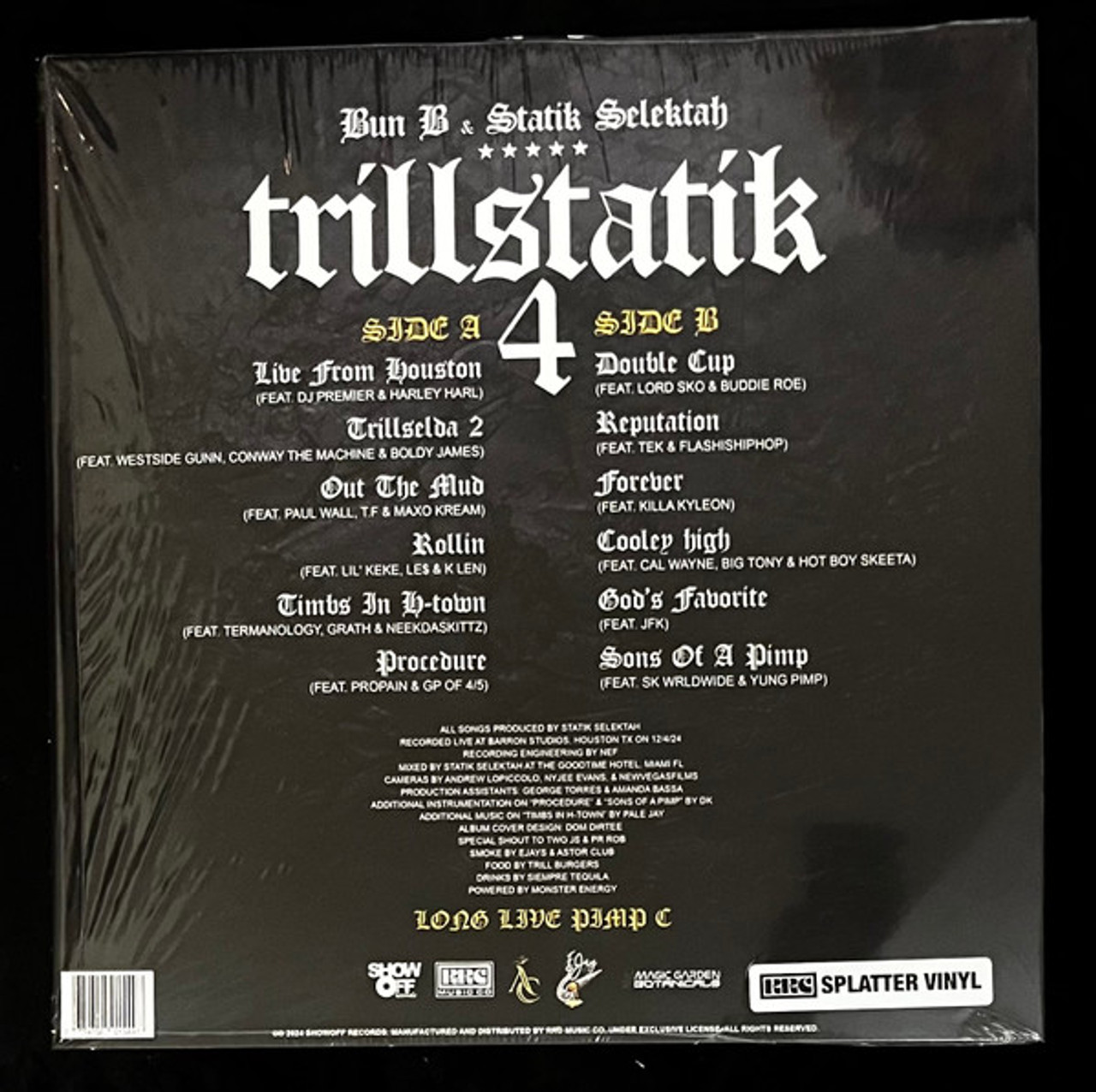 蘭LP Bun B & Statik Selektah Trillstatik 2 RRC008 RRC Music