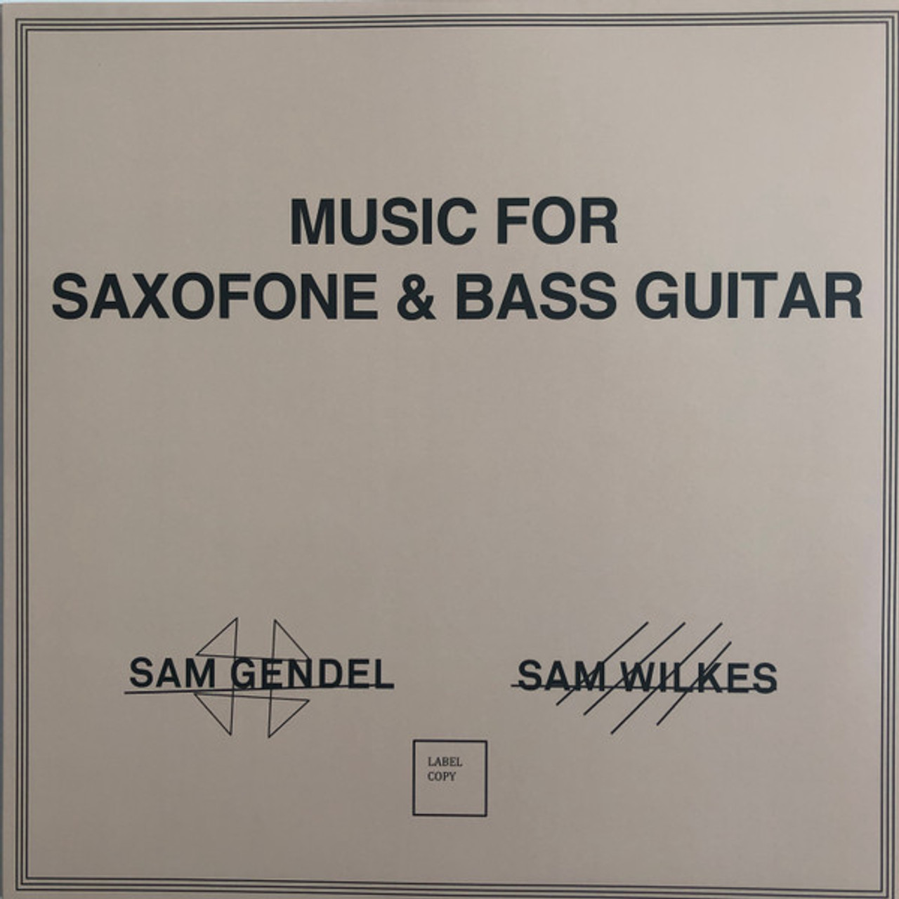 USED* Music For Saxofone & Bass Guitar - Gendel, Sam