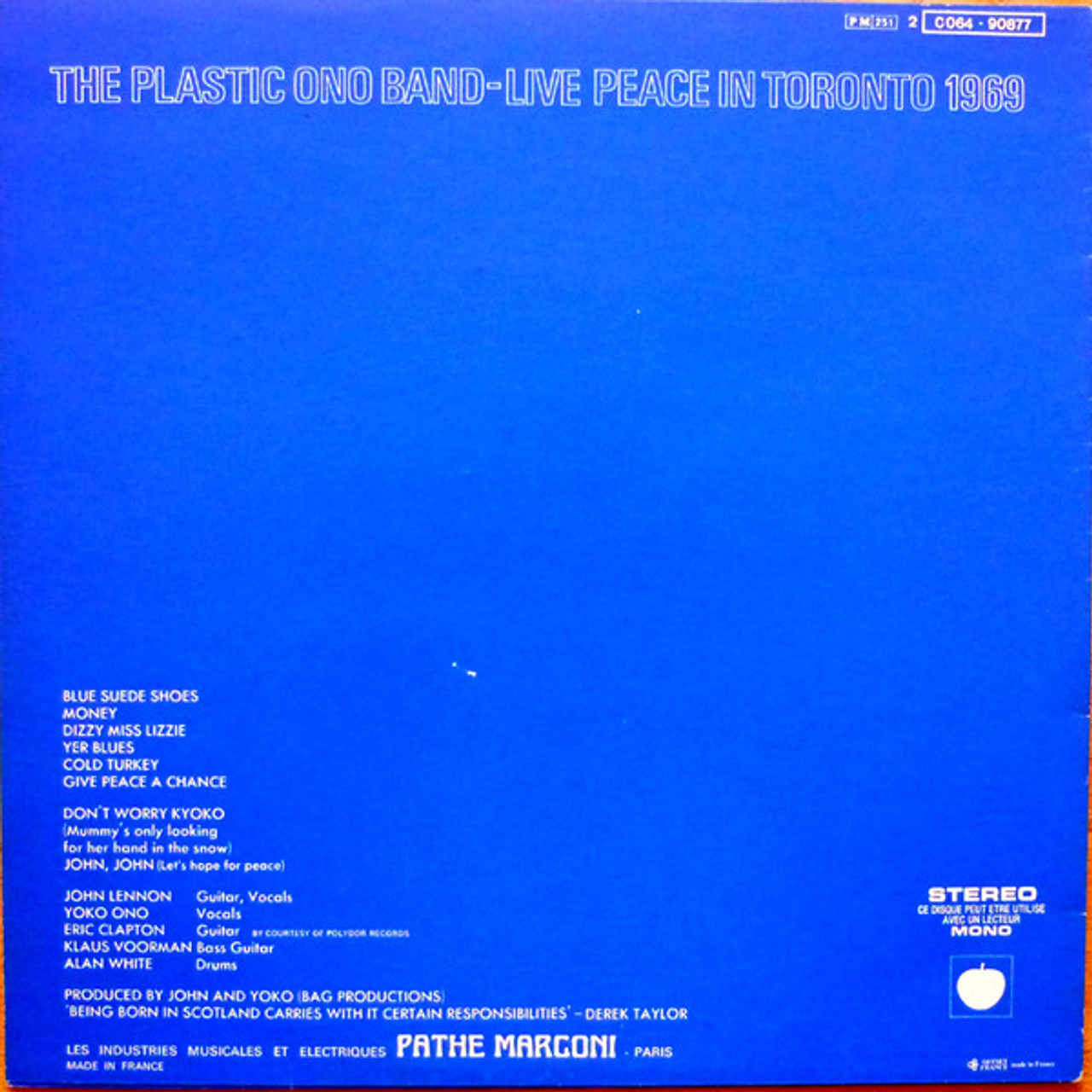 USED* Live Peace In Toronto 1969 - Lennon, John / Plastic