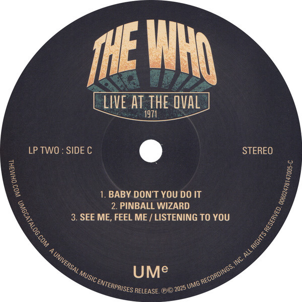 Live At The Oval 1971 - Who, The (#602478146985) - Omega Music