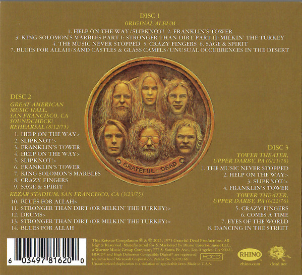 Blues For Allah - Grateful Dead (#603497816200) - Omega Music