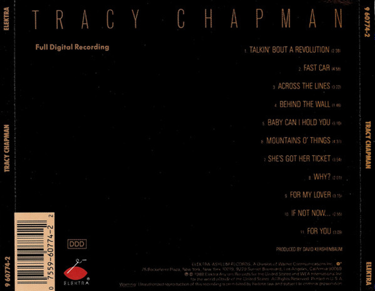 Tracy Chapman - Chapman, Tracy (#075596077422) - Omega Music