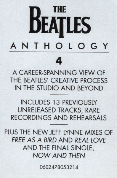 Anthology 4 - Beatles (#602478053214) - Omega Music