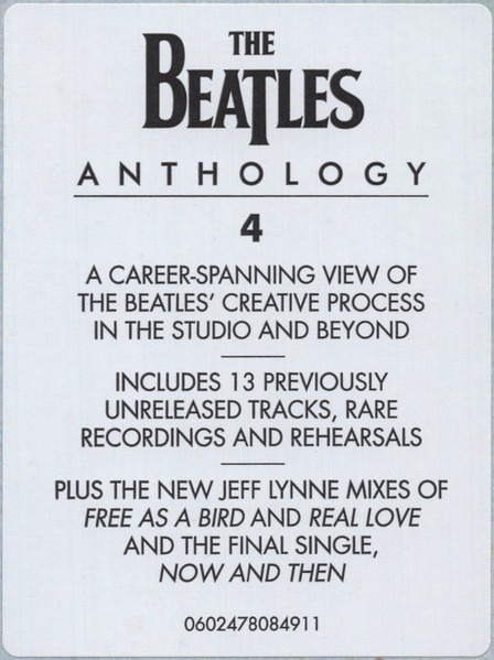 Anthology 4 - Beatles (#602478084911) - Omega Music