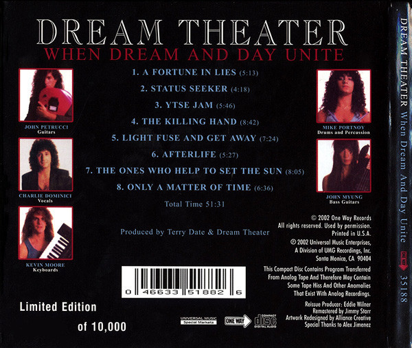 USED* When Dream And Day Unite - Dream Theater (#046633518826
