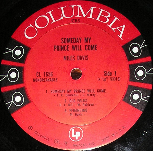 USED* Someday My Prince Will Come - Davis, Miles Sextet