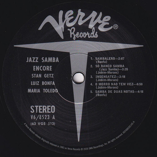 Jazz Samba Encore! (Verve Acoustic Sounds Series) - Getz, Stan