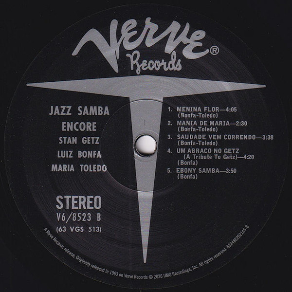 Jazz Samba Encore! (Verve Acoustic Sounds Series) - Getz, Stan