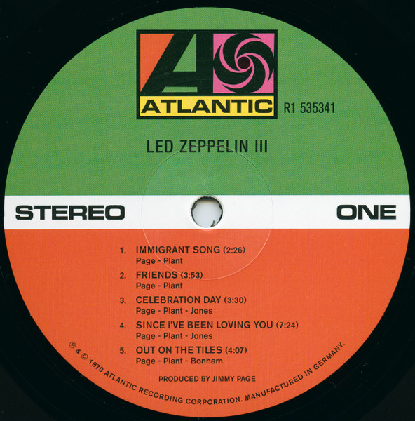 UK初回盤Led Zeppelin III USED* Iii - Led Zeppelin (#423992687699) - Omega Music
