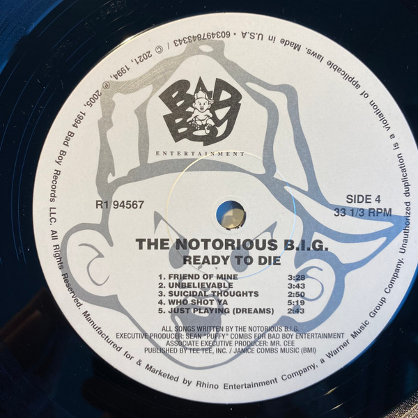 USED* Ready To Die - Notorious B.I.G. (#493268891129) - Omega Music