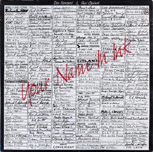 *USED* Your Name In Ink - Monopoli, Don & Paul Opalack (#443584289872)