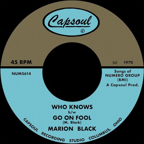 Go on Fool B/W Who Knows - Blue - Black, Marion (#825764710084)