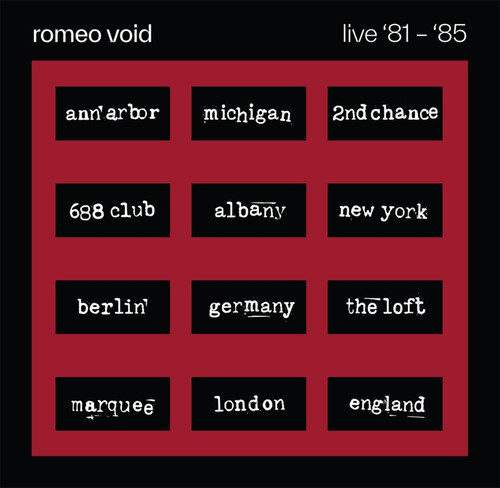 BEST OF ROMEO VOID LIVE '81-'85 - ROMEO VOID (#810177217022)