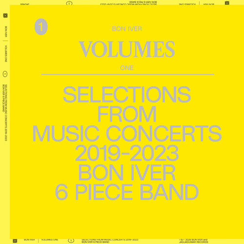 VOLUMES: ONE "SELECTIONS FROM MUSIC CONCERTS 2019- - Bon Iver 6 Piece Band (#656605248523)