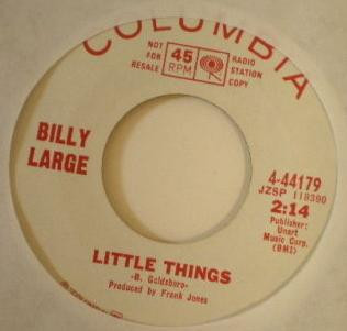*USED* Little Things - LARGE, BILLY (#491767031565)