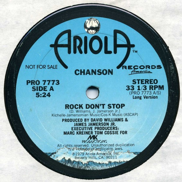 *USED* Rock Don't Stop - Chanson (#491088073831)