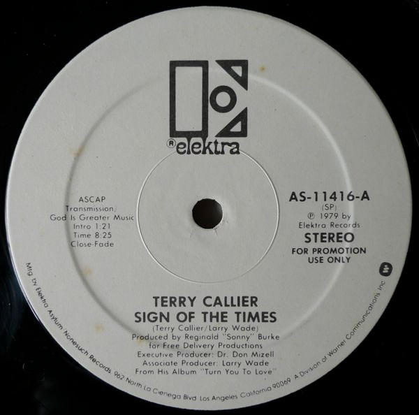 *USED* Sign Of The Times / Occasional Rain - Callier, Terry  (#475036953543)