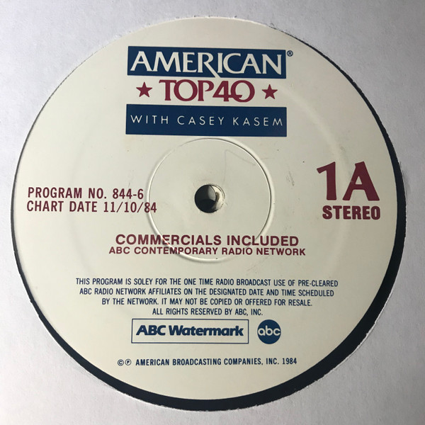 *USED* American Top 40 With Casey Kasem (11/10/84) - Various (#491891808019)