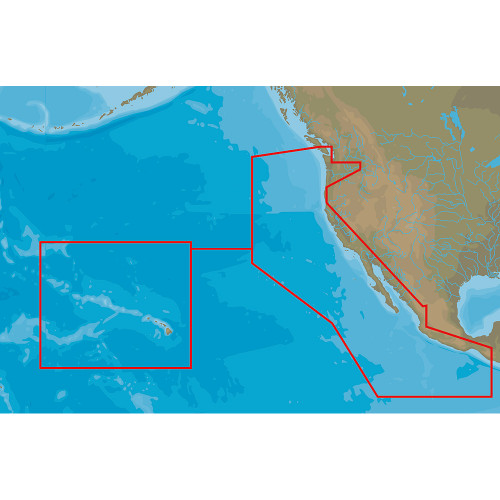 C-MAP 4D NA-D024 - USA West Coast & Hawaii - Full Content (NA-D024-FULL)
