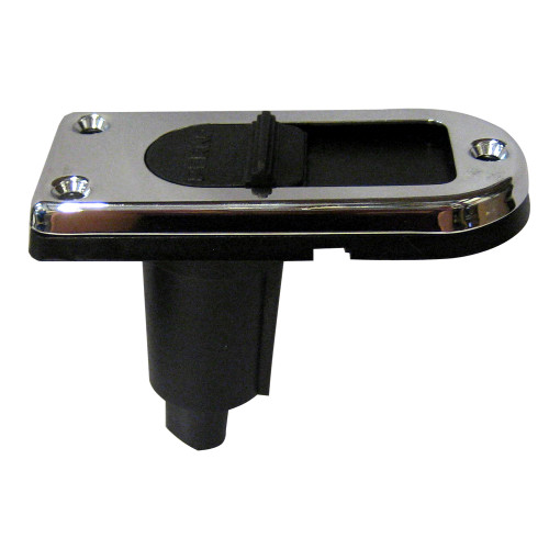 Perko Locking Collar Pole Light Mounting Base - 2 Pin - Chrome Plated w/Slide Cover (1047P00DP)