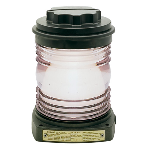 Perko All-Round Light - Black Plastic, White Lens (1130A00BLK)