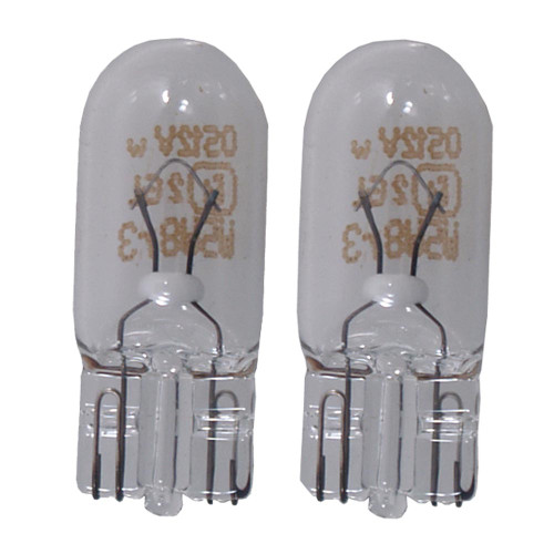 Perko Wedge Base Bulb - 12V, 5W, .35A - Pair (0338DP1CLR)