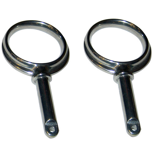 Perko Round Type Rowlock Horns - Plain Zinc (1267DP0ZNC)